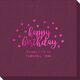 Confetti Dots Happy Birthday Linen Like Napkins Image 2 of 4